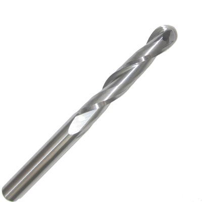 Two Sprial Flute Ball Nose Bits,Cutting Diameter 1-6mm,Cutting Length 4-52, Total Length 38-80mm