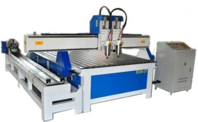 CNC Router Milling XJ1325-2T สปิลเดิล 2 หัว & Rotary