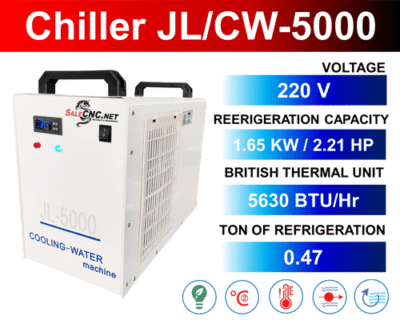 Chiller Water Cooling เครื่องชิลเลอร์ JL-5000, JL5000, CW-5000, CW5000