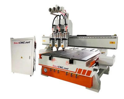 CNC Router Milling 3 Spindle Auto Change With Vacuum Table and Dust Collector 3TXV-1313