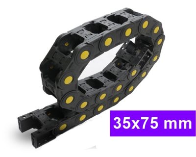 กระดูกงูร้อยสายไฟ Cable Drag Chain ขนาด 35x75 mm