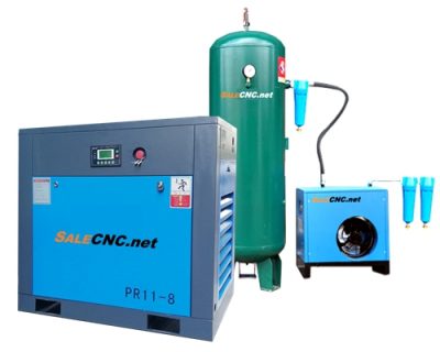 ชุด Air compressor 11KW 15HP + Air dryer + Gas storage tank + Filter 3 ตัว + อุปกรณ์เสริม