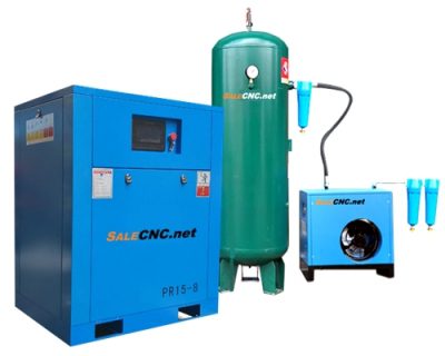 ชุด Air compressor 15KW 20HP + Air dryer + Gas storage tank + Filter 3 ตัว + อุปกรณ์เสริม