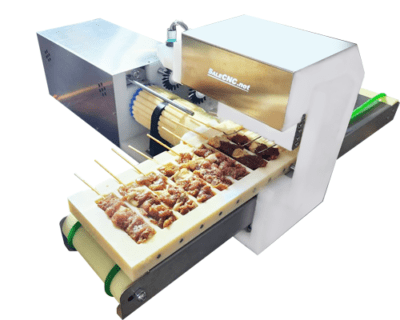 เครื่องเสียบไม้อัตโนมัติ 6 นิ้ว ขนาด 3x5x0.5 ซม. Automatic ‘Pork’ Skewer Machines