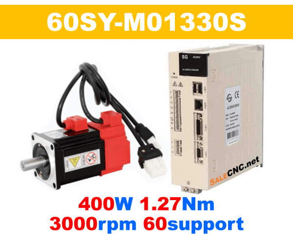 เซอร์โวมอเตอร์ไดร์ Servo Motor & Drive 400W 1.27Nm 3000rpm 60support