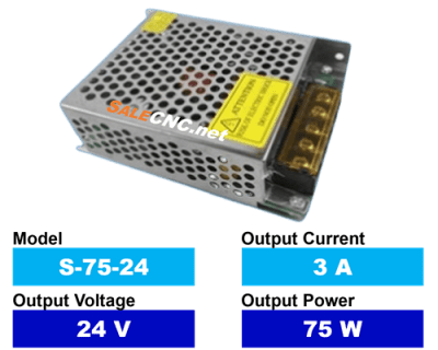 Power Supply S-75-24 พาวเวอร์ซัพพลาย 3A 24V