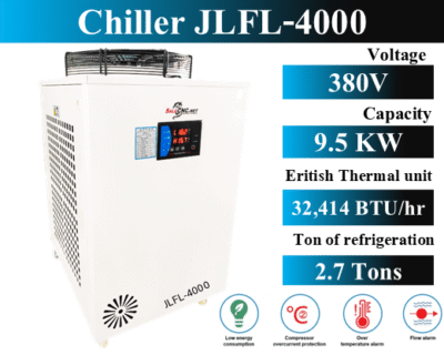 Chiller Water Cooling เครื่องชิลเลอร์ เครื่องทำความเย็น JLFL-4000 / 380V