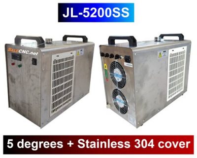Chiller Water Cooling JL-5200SS เครื่องชิลเลอร์ ปรับได้ต่ำสุด 5 องศา + Stainless 304 cover