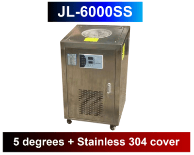 Chiller Water Cooling JL-6000SS เครื่องชิลเลอร์ ปรับได้ต่ำสุด 5 องศา + Stainless 304 cover