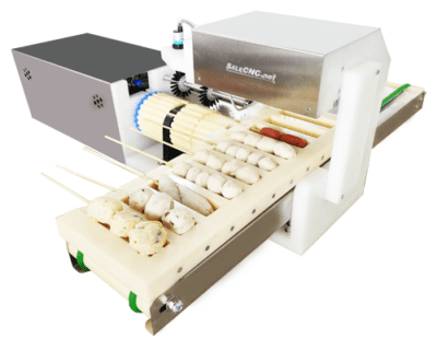เครื่องเสียบไม้อัตโนมัติ ลูกชิ้น ไส้กรอก Automatic Meatball Skewer Machines