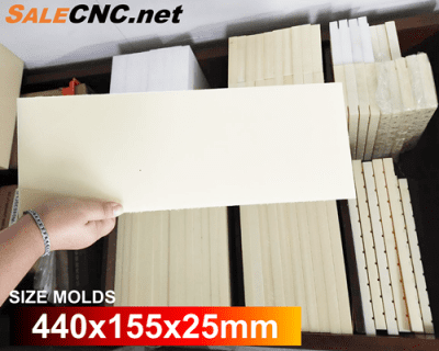โมลด์พลาสติก (Molds Plastic) 440x155x25mm เกรดพรีเมียม ตัด แกะสลัก ทำชิ้นงาน