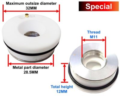 Ceramic Ring for CNC Laser CO2 + Fiber D32/28.5mm M11