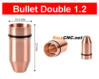 Laser Nozzle Bullet-1.2mm (Double) หัวตัดไฟเบอร์เลเซอร์