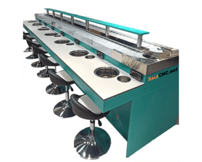 สายพานลำเลียงแบบจานหมุน ความยาว 5 เมตร - Conveyor Rotary Plate