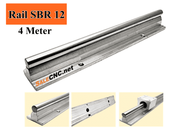 รางสไลด์ รางเลื่อน Linear Rail SBR12 per  4 Meter
