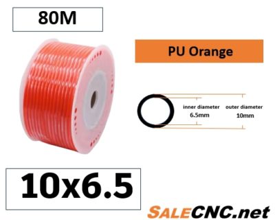 สายลม PU Tube pu 10x6.5 80M Orange