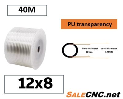 สายลม PU Tube pu 12x8 40M Transparency