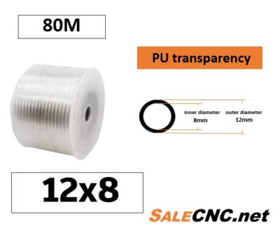 สายลม PU Tube pu 12x8 80M Transparency
