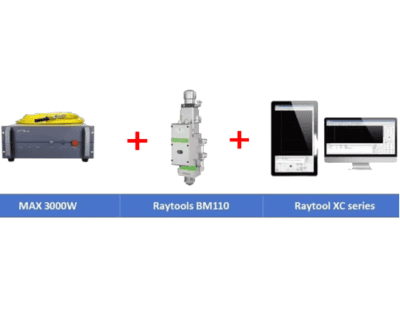 MAX 3000W + Raytools Cutting Head + Raytool Control System