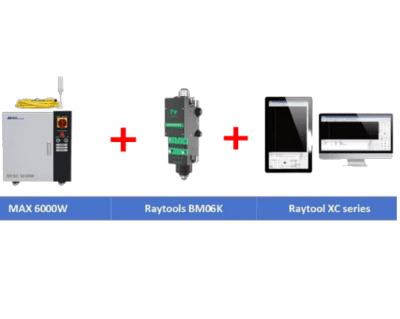 MAX 6000W + Raytools Cutting Head + Raytool Control System