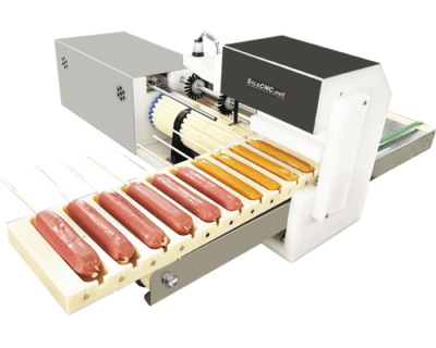 เครื่องเสียบไม้อัตโนมัติ ไส้กรอกแดง ไส้กรอกไก่ Automatic Skewer Machines
