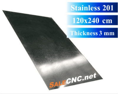 สแตนเลส 201 (Stainless 201) หนา 3 mm ยาว 120x240 cm