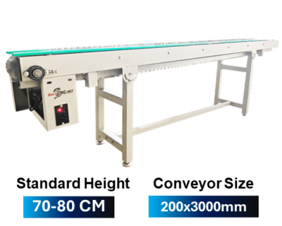 Stainless 304 Conveyor 200*3000 H1: 700mm H2:800mm
