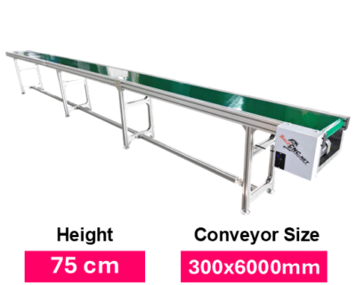 Conveyor Belt PVC 300x6000 mm สายพานลำเลียง สายพานเลื่อน