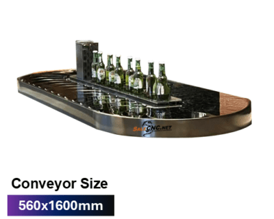 Turntable Conveyor 560x1600 mm Black