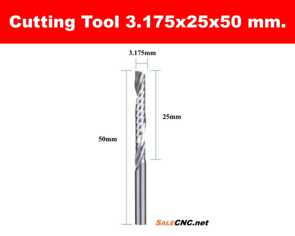 Cutting Tool  3.175x25x50 mm