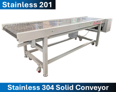 201 Stainless-Stainless 304 Solid Conveyor