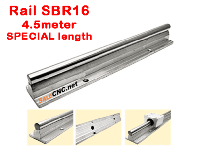 รางสไลด์ รางเลื่อน Linear Rail SBR16 per 4.5 Meter (SPECIAL length)