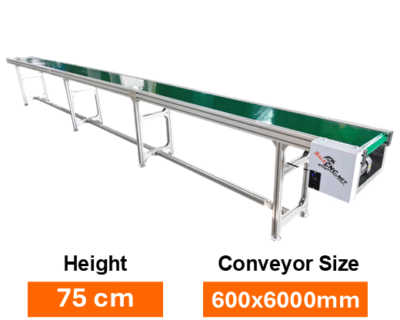 Conveyor Belt PVC 600x6000 mm สายพานลำเลียง สายพานเลื่อน